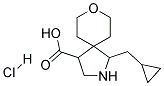 2-CYCLOPROPYLMETHYL-8-OXA-2-AZA-SPIRO[4.5]DECANE-4-CARBOXYLIC ACID HYDROCHLORIDE 结构式
