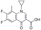 1-Cyclopropyl-6,7-difluoro-8-methyl-4-oxo-3-quinoline carboxylic acid 结构式