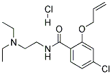 2-(allyloxy)-4-chloro-N-[2-(diethylamino)ethyl]benzamide monohydrochloride 结构式