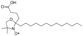2(3-羧丙基)-4,4-二甲基-2-十三烷基-3-噁唑烷基氧基,自由基 结构式