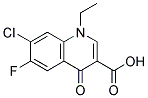 1-Ethyl-6-Fluoro-1, 4-Dihydro-4-Oxo- 7-Chloro-3-Quinoline Carboxylic Acid  结构式