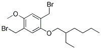 2,5-二(溴甲基)-1-甲氧基-4-(2-乙基己基氧基)苯 结构式