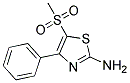 2-Amino-5-(methylsulphonyl)-4-phenyl-1,3-thiazole 结构式