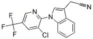 1-[3-Chloro-5-(trifluoromethyl)pyridin-2-yl]-1H-indol-3-ylacetonitrile 结构式