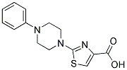2-(4-Phenylpiperazin-1-yl)-1,3-thiazole-4-carboxylic acid 结构式