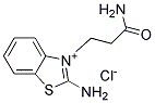 2-amino-3-(2-carbamoylethyl)benzothiazolium chloride 结构式