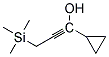 1-Cyclopropyl-3-Trimethylsilyl Propyne-1-ol 结构式