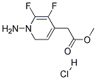 (1-AMINO-2,3-DIFLUORO-PYRIDIN-4-YL)-ACETIC ACID METHYL ESTER, HYDROCHLORIDE 结构式