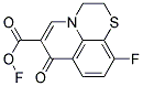 ,10-DIFLUORO-7-OXO-2,3-DIHYDRO-7H-PIRIDO[1,2,3-DE][1,4]BENZOTHI AZINE-6-CARBOXYLIC ACID 结构式