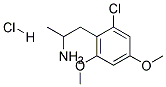 1-(2-CHLORO-4,6-DIMETHOXYPHENYL)-2-AMINOPROPANE HYDROCHLORIDE 结构式