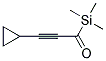 1-CYCLOPROPYL-3-TRIMETHYLSILANYL-PROPYNONE 结构式