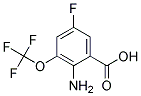 2-AMINO-5-FLUORO(TRIFLUOROMETHOXY)BENZOIC ACID 结构式