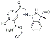 2-Hydroxy-5-[(N-(1-Methyl-3-Benzpropyl)Amino)-Acetyl] Benzoylamide Hydrochloride 结构式