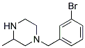 1-(3-Bromobenzyl)-3-Methylpiperazine 结构式