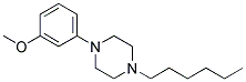1-Hexyl-4-(3-Methoxyphenyl)Piperazine 结构式