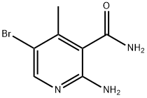 2-AMINO-5-BROMO-4-METHYL NICOTINAMIDE 结构式