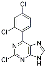 2-chloro-6-(2,4-dichlorophenyl)-9H-purine 结构式