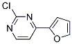 2-Chloro-4-furan-2-yl-pyrimidine 结构式