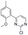 2-Chloro-4-(2-methoxy-5-methyl-phenyl)-pyrimidine 结构式