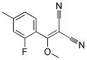 [(2-fluoro-4-methylphenyl)(methoxy)methylidene]propanedinitrile 结构式