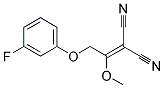 [2-(3-fluorophenoxy)-1-methoxyethylidene]propanedinitrile 结构式