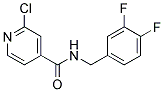 2-Chloro-N-(3,4-difluoro-benzyl)-isonicotinamide 结构式