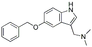 1-[5-(benzyloxy)-1H-indol-3-yl]-N,N-dimethylmethanamine 结构式