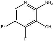 2-AMINO-5-BROMO-4-FLUORO-3-HYDROXYPYRIDINE 结构式