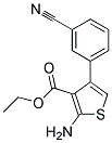 2-AMINO-4-(3-CYANO-PHENYL)-THIOPHENE-3-CARBOXYLIC ACID ETHYL ESTER 结构式