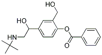 1-(4-Benzoyloxy-3-hydroxymethyl phenyl-2-tert-butylamino) ethanol 结构式