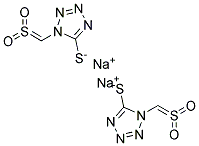 1-(Sulfonyl methyl)-5-mercapto tetrazole, disodium salt 结构式