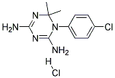 1-(P-CHLOROPHENYL)-6,6-DIMETHYL-1,6-DIHYDRO-1,3,5-TRIAZINE-2,4-DIAMINEMONOHYDROCHLORIDE 结构式