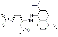 1,2,3,4-TETRAHYDRO-2-ISOPROPYL-5-METHOXY-8-METHYLNAPHTHALEN-1-ONE2,4-DINITROPHENYLHYDRAZONE 结构式