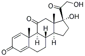 17A,21-DIHYDROXY-1,4-PREGNADIENE-3,11,20-TRIONE 结构式