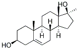 17A-METHYL-5-ANDROSTENE-3B,17B-DIOL 结构式