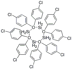 2,2,4,4,6,6,8,8-OCTAKIS(P-CHLOROPHENYL)CYCLOTETRASILOXANE 结构式