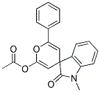 2'-ACETOXY-1-METHYL-6'-PHENYLSPIRO(INDOLINE-3,4'-(4H)PYRAN)-2-ONE 结构式