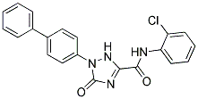 1-(Biphenyl-4-yl)-2,5-dihydro-5-oxo-1H-1,2,4-triazole-3-carboxylicacid(2-chlorophenyl)amide 结构式