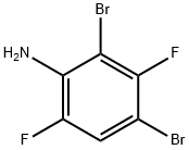 2,4-Dibromo-3,6-difluoroaniline 结构式