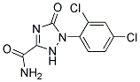 1-(2,4-Dichlorophenyl)-2,5-dihydro-5-oxo-1H-1,2,4-triazole-3-carboxamide 结构式