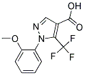 1-(2-Methoxy-phenyl)-5-trifluoromethyl-1H-pyrazole-4-carboxylicacid 结构式