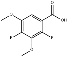 2,4-二氟-3,5-二甲氧基苯甲酸 结构式