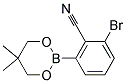 2-BROMO-6-(5,5-DIMETHYL-1,3,2-DIOXABORINAN-2-YL)BENZONITRILE 结构式