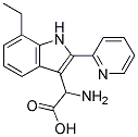2-AMINO-2-(7-ETHYL-2-(PYRIDIN-2-YL)-1H-INDOL-3-YL)ACETIC ACID 结构式