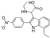 2-(7-ETHYL-2-(4-NITROPHENYL)-1H-INDOL-3-YL)-2-(ETHYLAMINO)ACETIC ACID 结构式