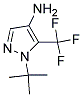 1-叔丁基-5-三氟甲基-1H-吡唑-4-胺 结构式
