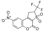 1,2-DIHYDRO-8-NITRO-2-(TRIFLUOROMETHYL)THIENO-[2,3-C]-CHROMEN-3,3,4-TRIONE 结构式