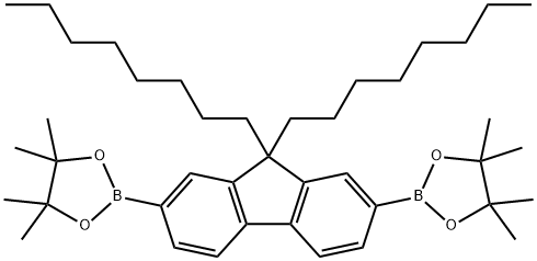 9,9-二正辛基芴-2,7-二硼酸二频哪酯 结构式