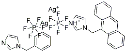 1-[9-蒽甲基咪唑基]-4-(N-甲基咪唑基)苯双银(I)六氟磷酸盐 结构式