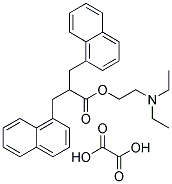 2-DIETHYLAMINOETHYL-3-(1-NAPHTHYL)-2-(1-NAPHTHYLMETHYL)PROPIONATE OXALATE 结构式